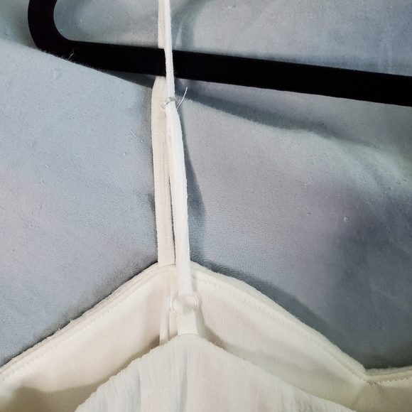 221- Iz Buyer Juniors' white sz 13 dress. straps see through lace under bodice - Picture 11 of 16